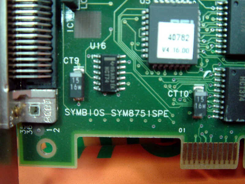 LSI Logic SYM8751SPE PCI SCSI Controller 375009701 REV.50 PLC DCS SERVO Control MOTOR POWER